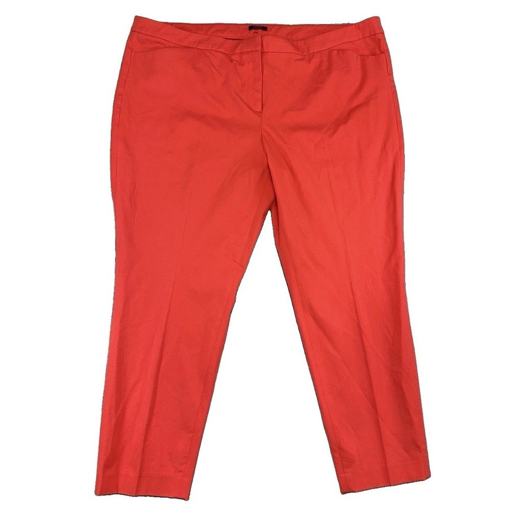 NWT Halogen Plus Size Red Coral Trouser Dress Pants Size 22 Preppy Office Career
